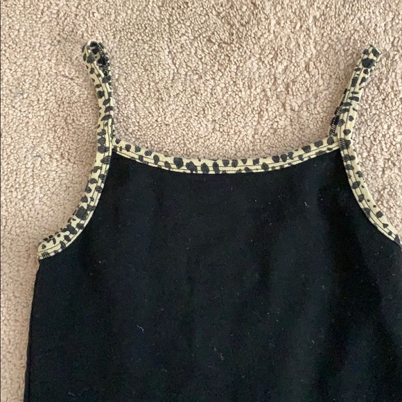 Brandy Melville Tops - rare brandy cheetah trim belle tank!!